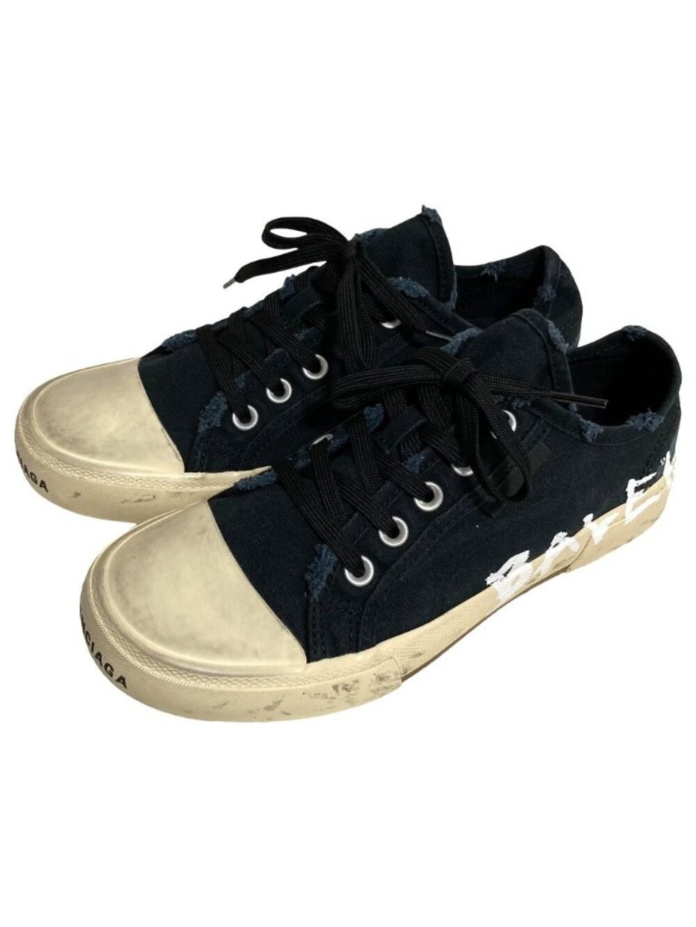Balenciaga Distressed Graffiti Sneakers Black Spring Summer Fall Winter